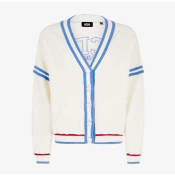 GCDS LOGO針織開胸衫