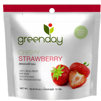 GREENDAY CRISPY STRAWBERRY 12G