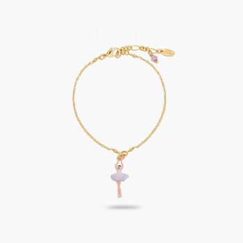 Les Nereides 紫色蝴蝶花迷你芭蕾舞女孩手鍊