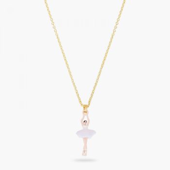 Les Nereides 紫色蝴蝶花迷你芭蕾舞女孩員吊墜項鍊