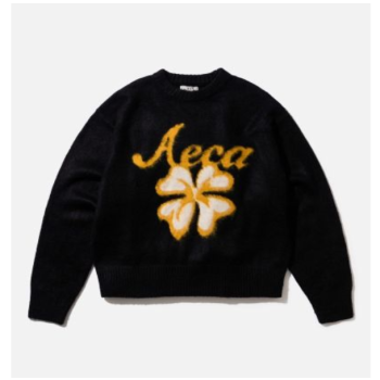 AECA WHITE 花朵毛衣