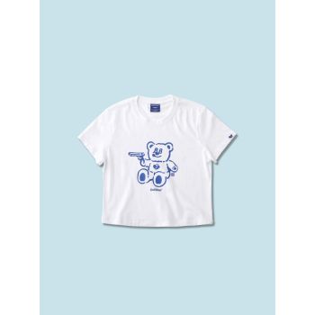 BADBLUE熊仔Logo短版T恤