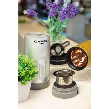 Camel 二合一泡茶保温杯350ml