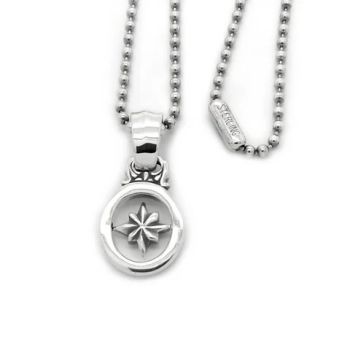 Rotating charm pendant Silver Plated Star