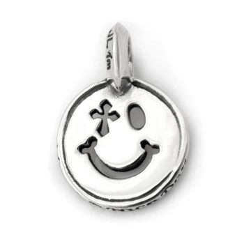 Happy Face Charm w/ Cross in Left Eye