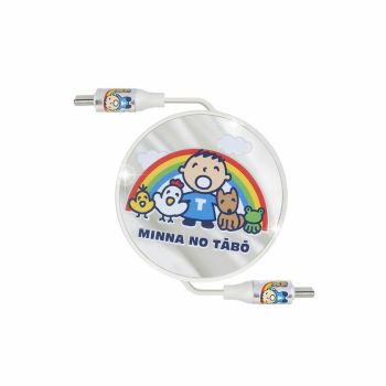 CLUEBOX 自動伸縮資料充電電線 - 相容Lightning & USB-C(Minna No Tabo) CBUSBC1/TA