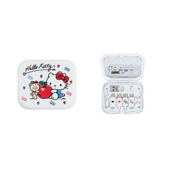 CLUEBOX 6合1數據/充電電線套件連鏡盒(Hello Kitty) CBUSBC1KIT/KT