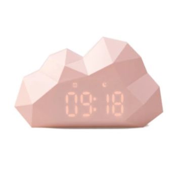 MOB 雲朵造型LED電子鐘(粉色) CLOUPK01