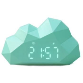 MOB 雲朵造型LED電子鐘(藍色) CLOUTQ01