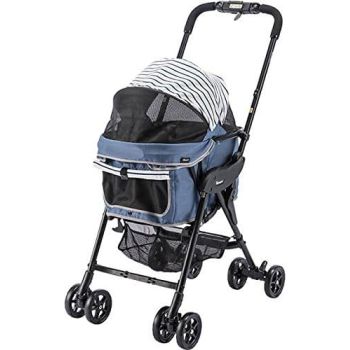 日本Compet 寵物車 Milimili Lite α (間條藍)