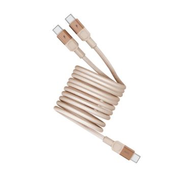 MOMAX USB-C to C & Lightning磁吸连接线(1m)(砂岩) DL58L2