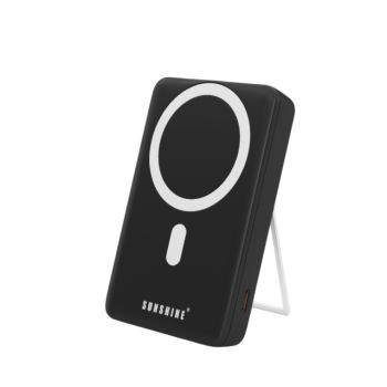 SUNSHINE 10000mAhMagSafe無線磁吸移動電源(黑色) EBHKC1/BK