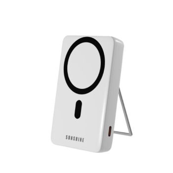 SUNSHINE 10000mAhMagSafe無線磁吸移動電源(白色) EBHKC1/WH