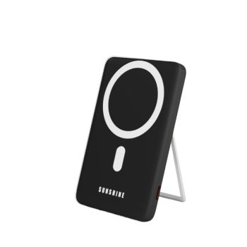 SUNSHINE 5000mAhMagSafe無線磁吸移動電源(黑色) EBHKC/BK