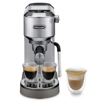 DELONGHI 半自动咖啡机(金属色) EC890M