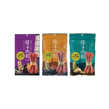 台灣黑橋牌 條子肉乾(炙燒原味/岩燒蒜味/鐵板黑胡椒味)