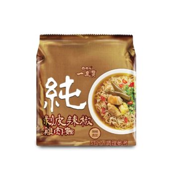台灣一度贊 剝皮辣椒雞麵袋裝