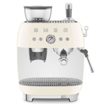 SMEG 研磨一体半自动咖啡机(奶白色) EGF03/CRUK