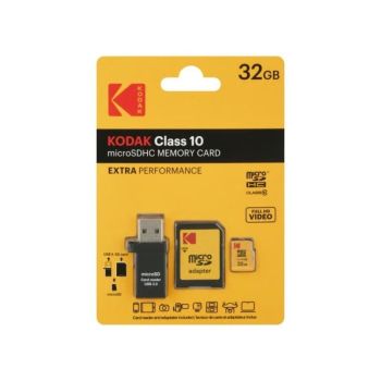 KODAK microSD記憶卡(32GB)(附讀卡器) EKMSDM32GHC10CR2K