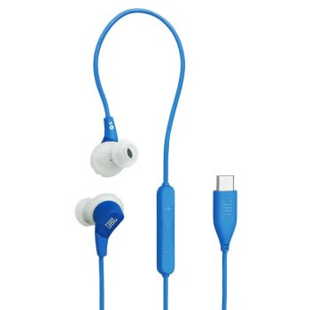 JBL USB-C 有线运动耳机(蓝色) ENDURANCERUN3CUSB-C/BLUE