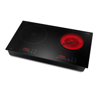 GERMANPOOL 嵌入式雙頭電磁電陶爐 GIHDD38B/2800W