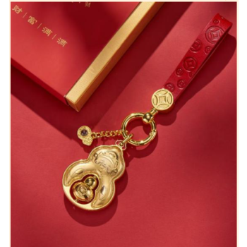 金鑽坊 999足金福祿生財掛件0.03g