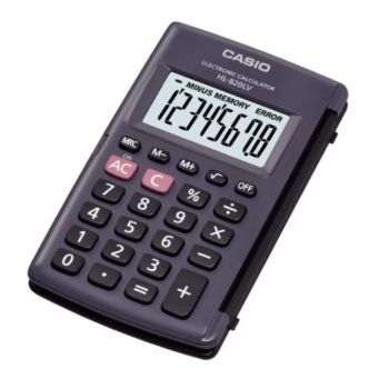 CASIO 便攜型計算機(黑色) HL820LV/BK