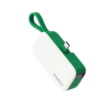 MOMAX 10000mAh移动电源，内建双USB-C线(白色) IP138W