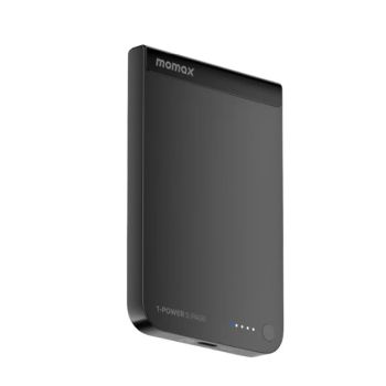 MOMAX 1-Power S.Pass 5000mAh Qi2 磁吸流動電源(CCC認證)(黑色) IP161Q2D