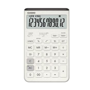 CASIO 12位纖巧桌上型計算器(灰白色) JT200T/WE