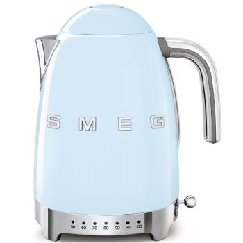 SMEG 1.7公升溫度控制電熱水壼 (粉藍色) KLF04/PBUK