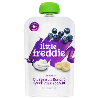 LITTLE FREDDIE 有機順滑藍莓+香蕉希臘乳酪 100G