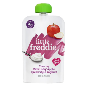 LITTLE FREDDIE 有機粉紅佳人蘋果希臘式乳酪100G