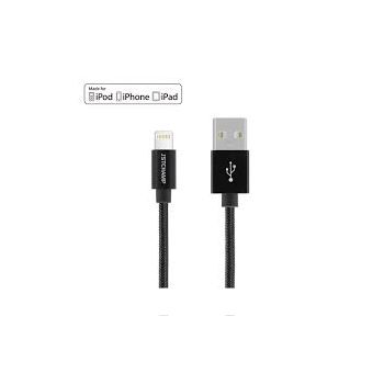 FIRSTCHAMPION USB-A至Lightning數據充電線 LTN180/BK