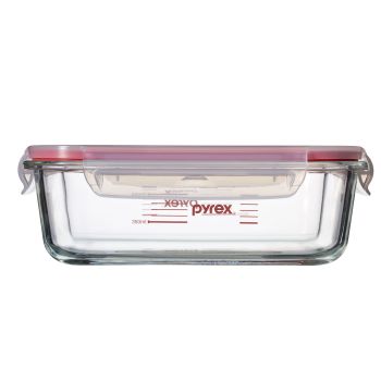 Pyrex 长方形玻璃保鲜密封盒 (连刻度) 1050ml
