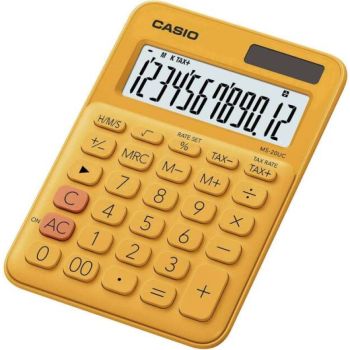 CASIO 迷你桌上型計算機(橙色) MS20UC/RG