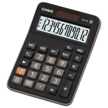 CASIO 迷你桌上型計算機(黑色) MX12B