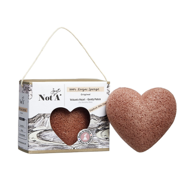 NOT JUST A VOLCANIC CLAY HEART - KONJAC FACE SPONGE