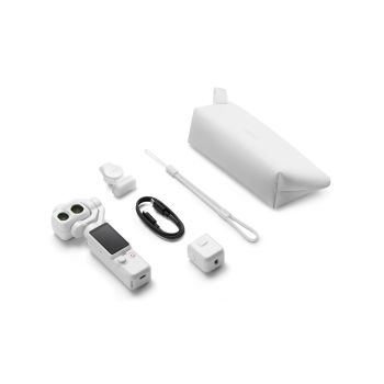 DJI Osmo Pocket 4P雙鏡頭口袋雲台相機(標準套裝)(白色)