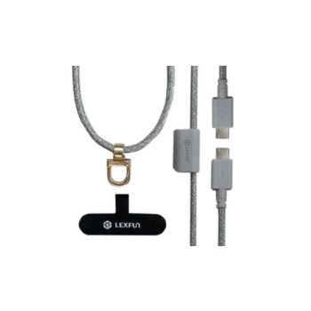 LEXFUN 可調式充電線手機掛繩 POWERSLING/USB-CTOUSB-C/GE