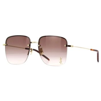 YSL SL 312 M 008 方形金屬太陽眼鏡