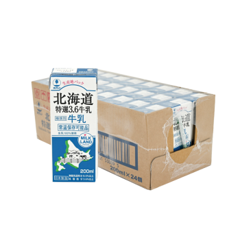 北海道3.6牛乳 (200毫升x24) 每箱