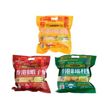 香港錦華坊雞蛋味麵 /蝦子麵/瑤柱麵  454克
