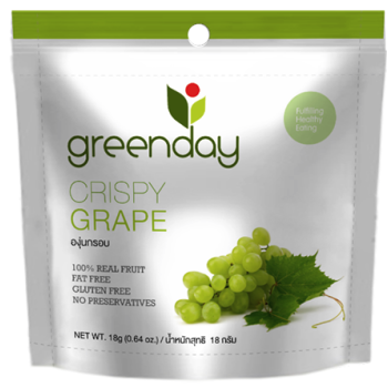 GREENDAY CRISPY GRAPE 18G