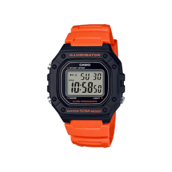 CASIO 休閒運動跳字腕錶 W-218H-4B2