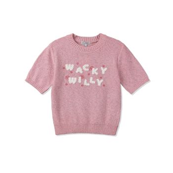 WACKY WILLY女士彩色短袖針織衫