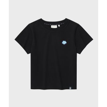 WACKY WILLY 女士 LILY LOGO 短版T恤