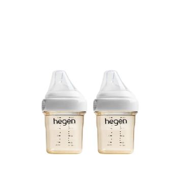 Hegen – PCTO™ PPSU多功能寬口奶瓶 150ml/5oz (2支裝) 白色