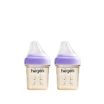 Hegen – PCTO™ PPSU多功能寬口奶瓶 150ml/5oz (2支裝) 紫色