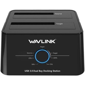 WAVLINK USB-C/USB 3.0雙槽外置硬碟盒  WLST334UA